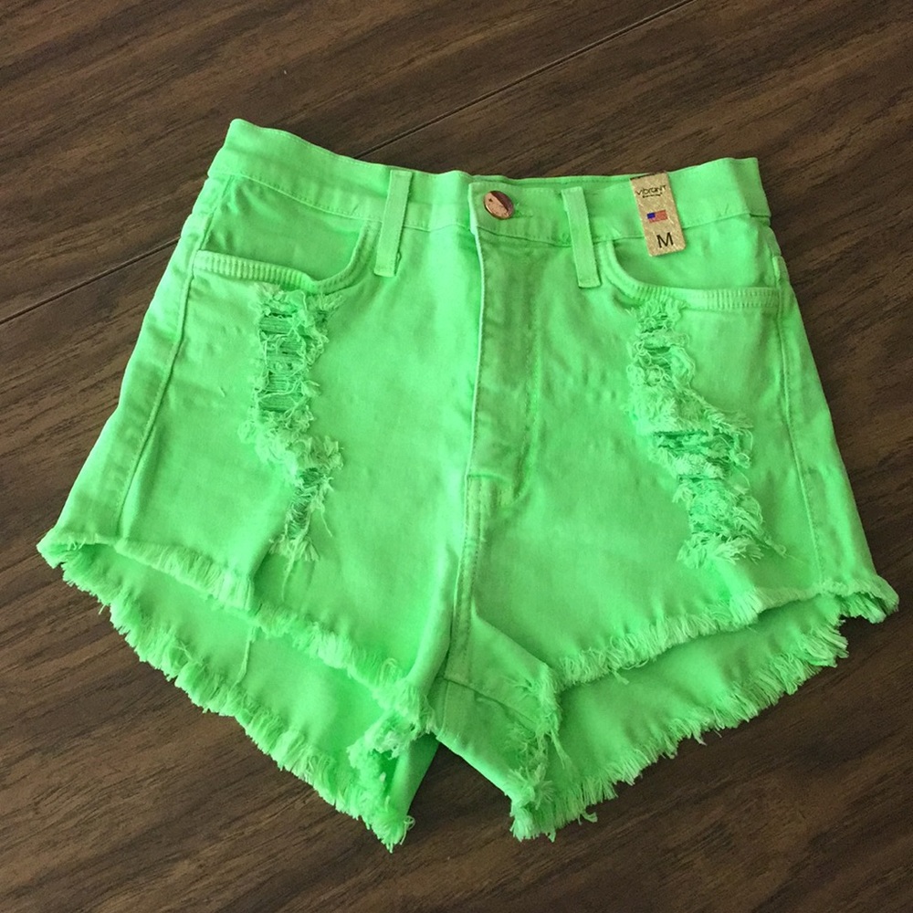 Vibrant High Waisted Shorts